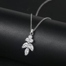 Load image into Gallery viewer, Elegant Cubic Zirconia CZ Simple Style Pendant Necklace and Earring Bride or Bridesmaid Jewelry Set
